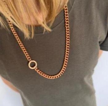 edie - long necklace (rose gold)
