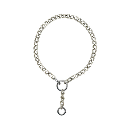 adam - fob necklace (silver)